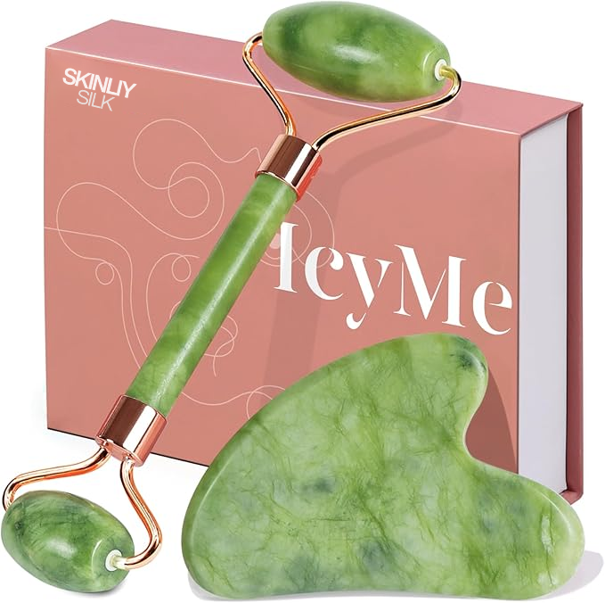 Jade Roller & Gua Sha Anti-Aging Set